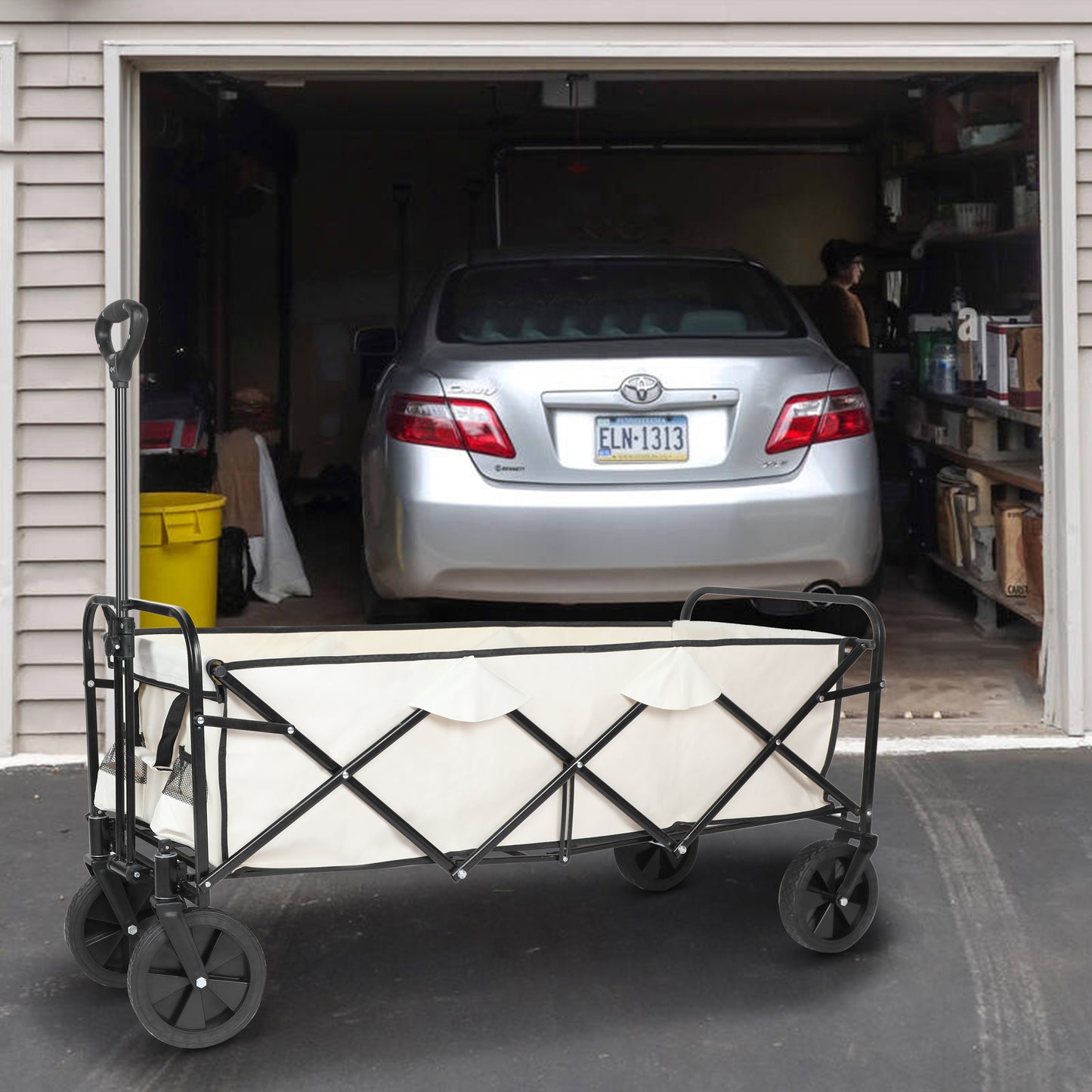 Ultimate Collapsible Garden Wagon - Heavy-Duty, Easy to Maneuver!