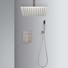 Spa-Like Ceiling Shower Combo with Handheld Wand