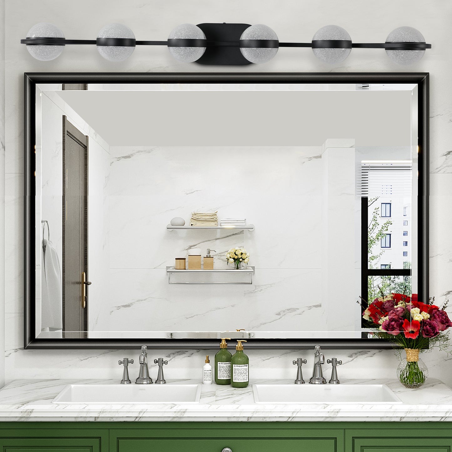 Chic Black LED Vanity Lights for Your Bathroom