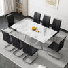 Sleek Marble-Top Dining Table for Stylish Gatherings