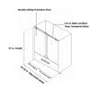 Sleek Soft-Close Frameless Tub Door with Clear Glass