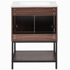 Chic Walnut Bathroom Vanity with Soft-Close Doors