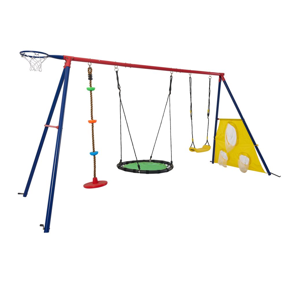 Vibrant Adventure Swing Set