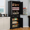 Chic Pantry Cabinet with Custom Shelves