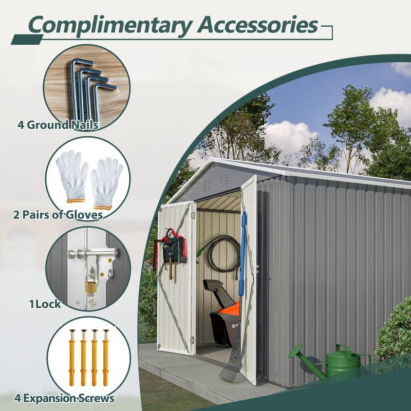 Cozy Outdoor Storage Shed - Spacious and Secure for Your Garden!