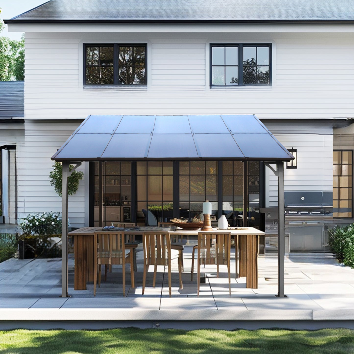 Stylish Metal Pergola Awning for Patios and Decks