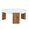 Chic White Top Coffee Table