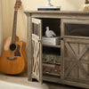 Stylish Gray Wine & Buffet Cabinet