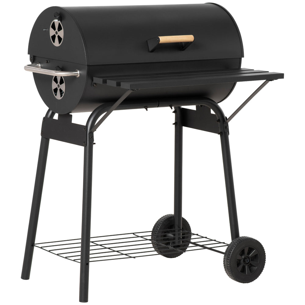 Outsunny Portable Charcoal BBQ Smoker - Perfect for Outdoor Fun!