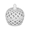 Chic Lattice Ceramic Storage Jar