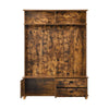 Rustic Charm Hall Tree with Storage and Hooks