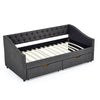 Chic Twin Daybed with Storage Drawers