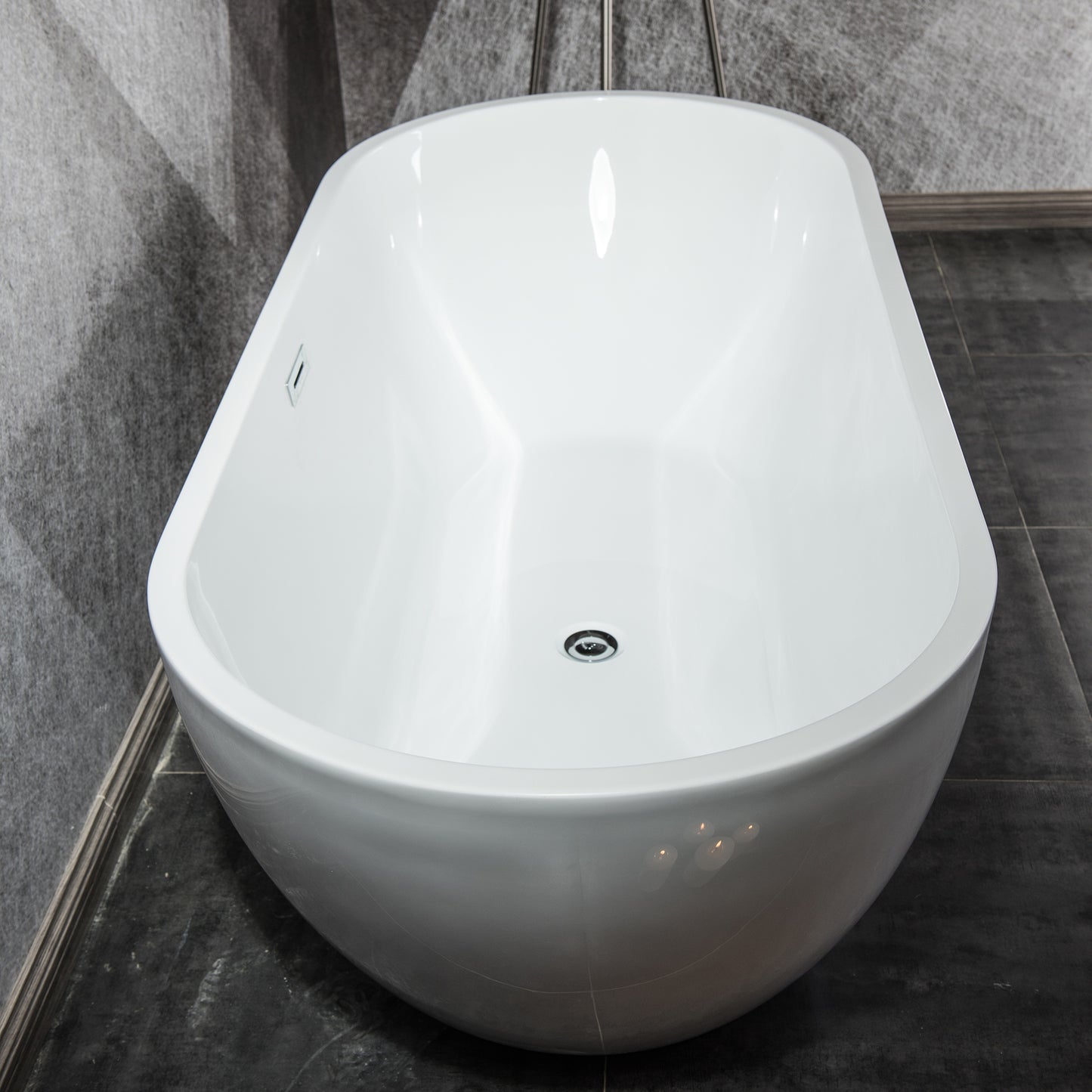 Relaxing Acrylic Soaking Tub with Easy Install Features