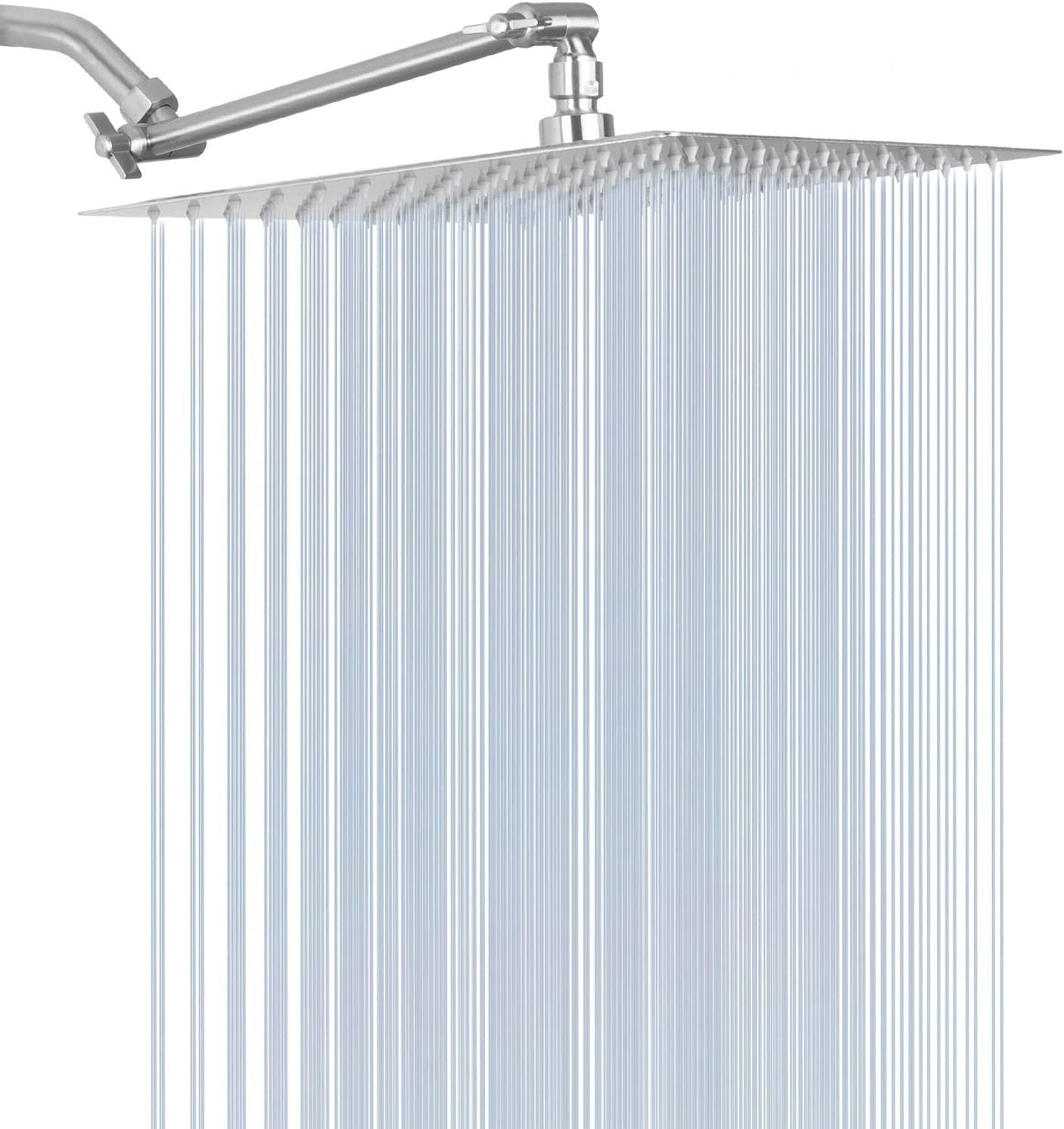 Square Rainfall Showerhead in Brushed Nickel