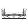 Curvy Black Daybed with Twin Trundle