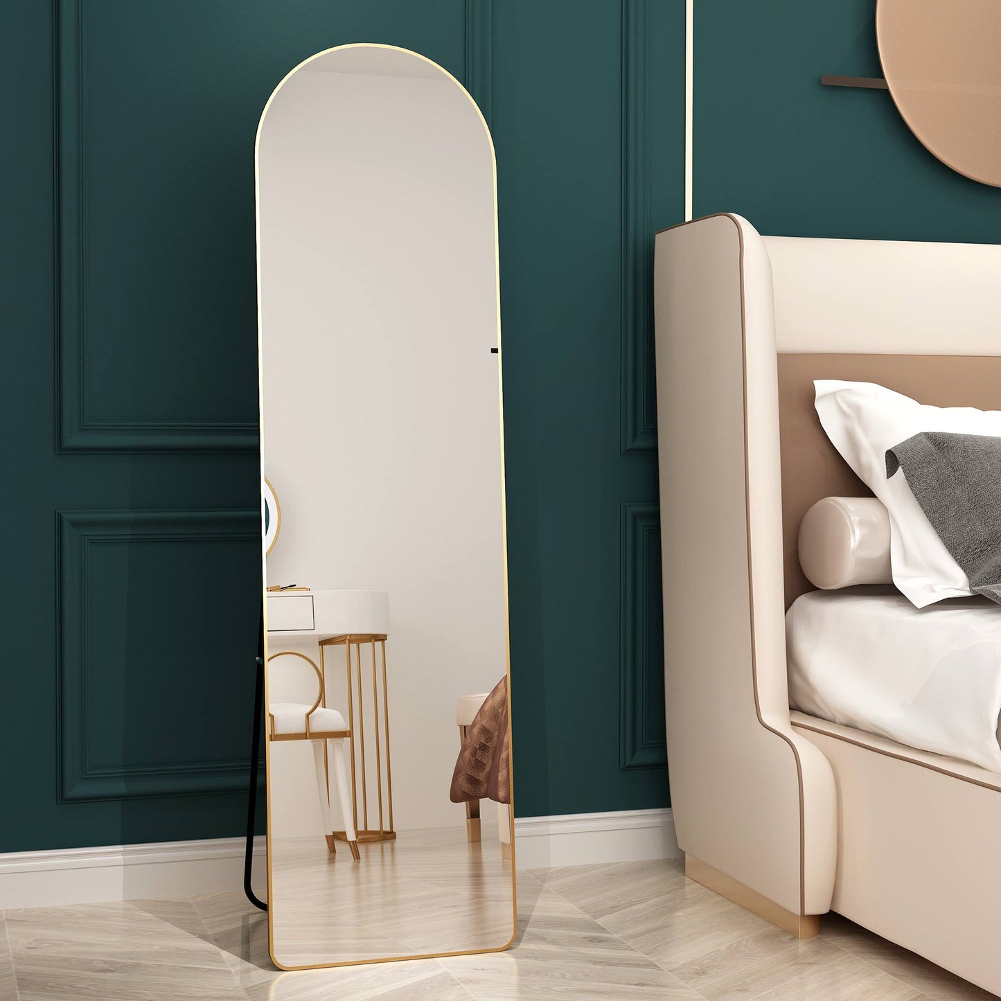 Elegant Arched Full-Length Mirror