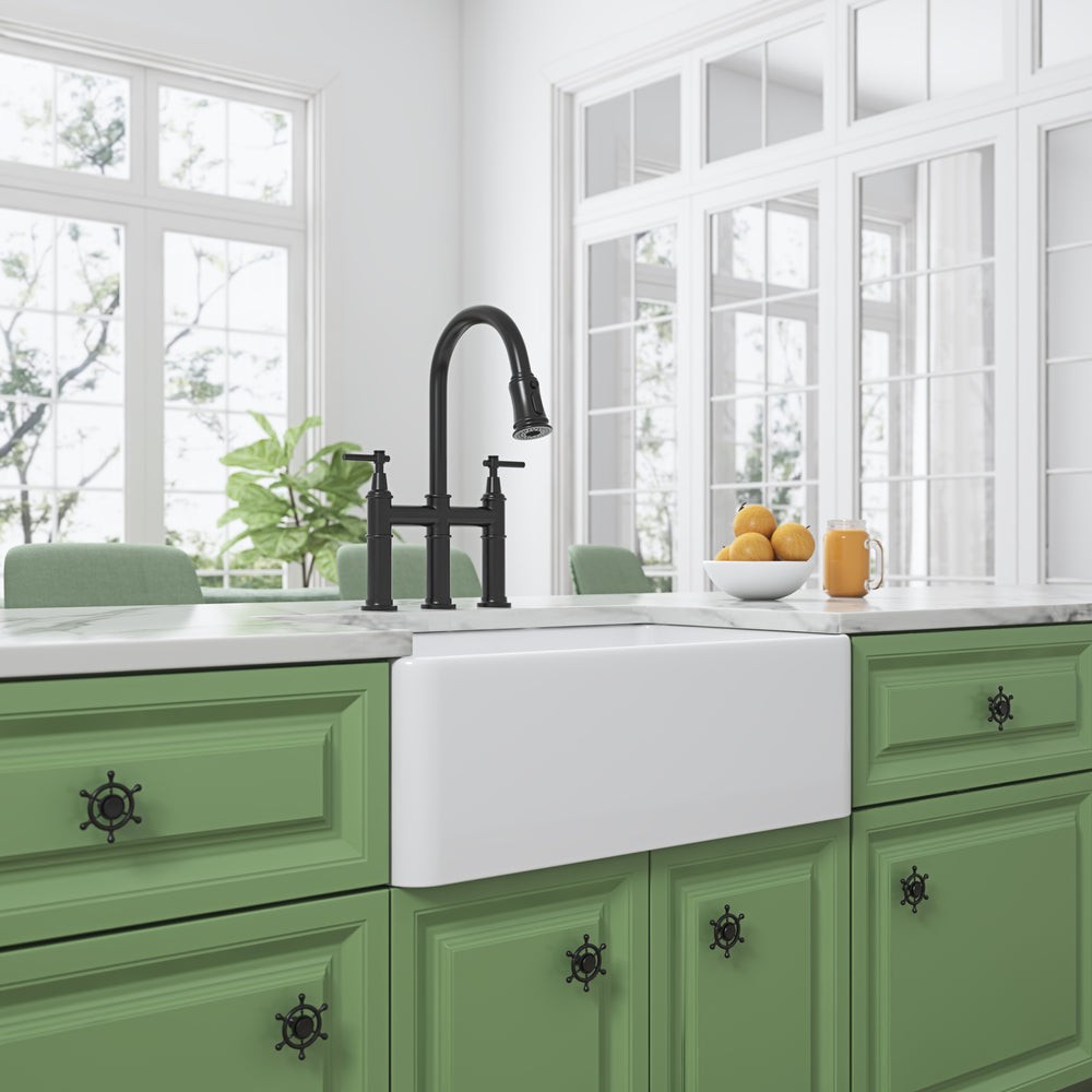 Chic White Farmhouse Sink