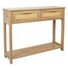 Chic Rattan Console Table with Storage