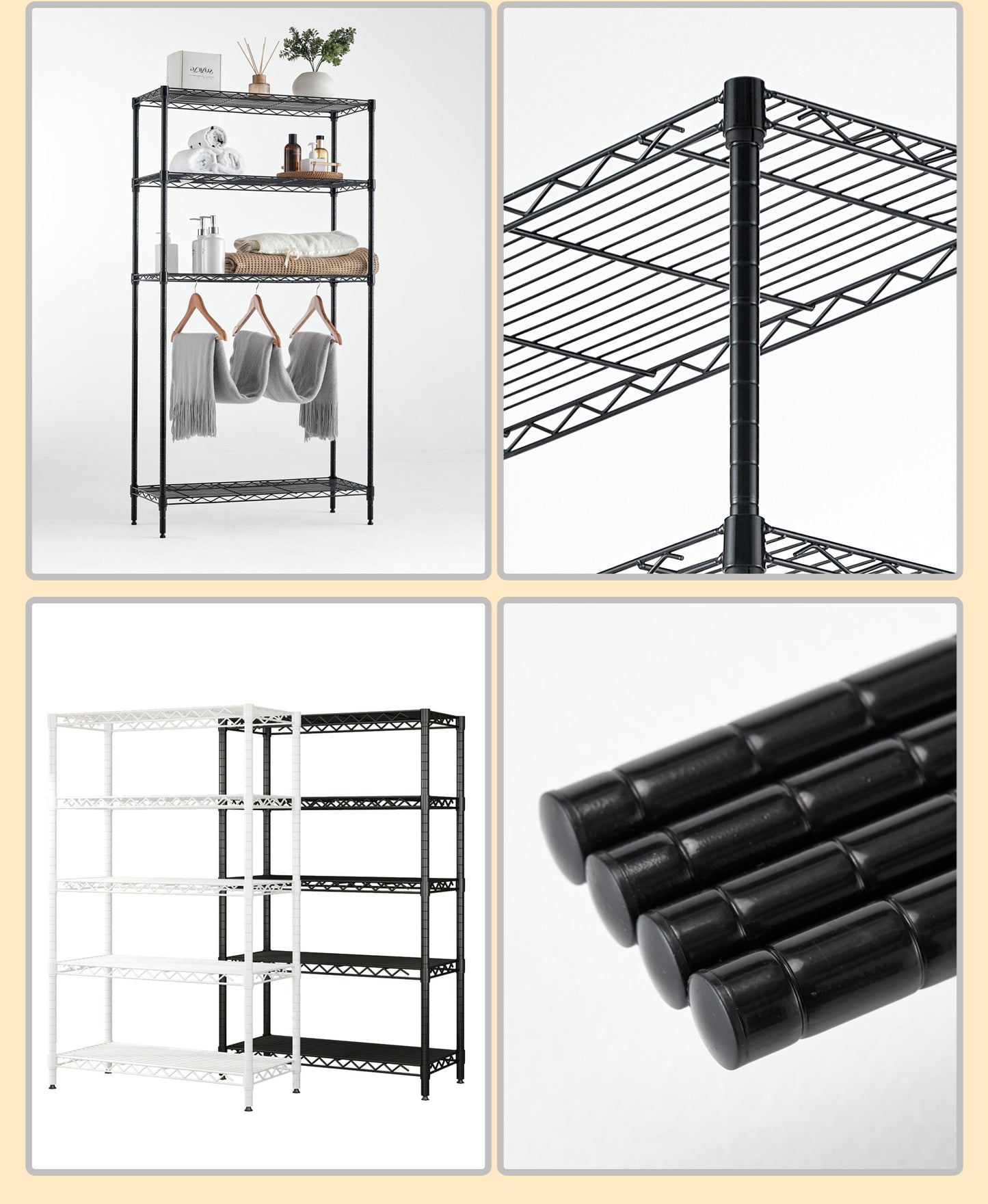 Versatile Metal Wire Storage Rack – Perfect for Every Room!