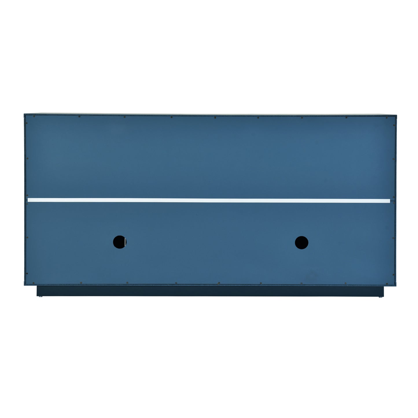 Chic Navy Sideboard with Stylish Handles & Adjustable Shelves