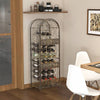 Rustic Wine Jail - Secure Antique Bronze Rack