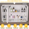 Sleek LED Bathroom Cabinet with Mirror and Multi-Level Storage