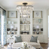 Elegant Black Crystal Chandelier for Modern Spaces