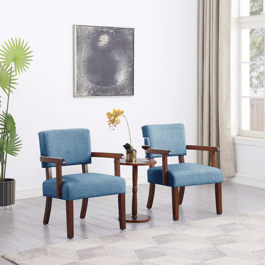 Chic Chair Duo with Stylish Side Table