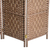 Natural Wicker Room Divider - Stylish Privacy Screen