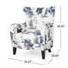 Chic Vintage Print Club Chair
