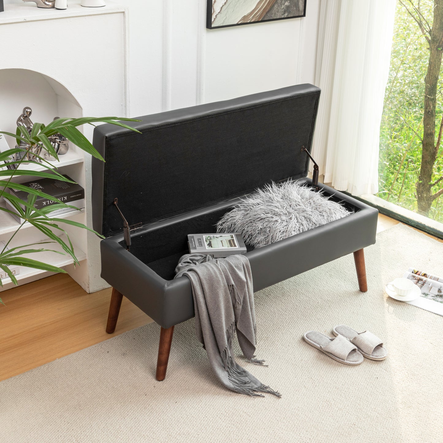 Cozy Storage Ottoman Bench