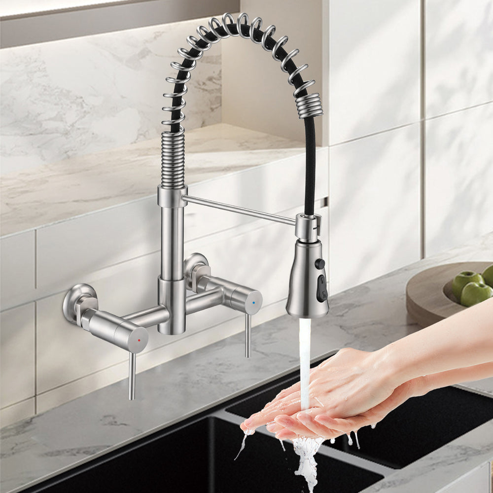 Versatile Wall-Mount Kitchen Faucet