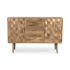 Chic 3-Drawer Sideboard with Trendy Doors