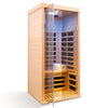 Cozy Glass Hemlock Indoor Infrared Sauna for One