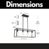 Vintage Industrial Rectangle Pendant Light