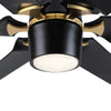 Sleek Remote-Controlled LED Ceiling Fan