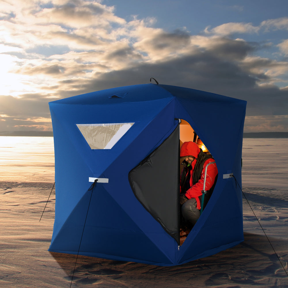 Cozy Ice Fishing Pop-Up Tent for Friends