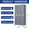 Stylish Metal Lockers with Secure Lock for Home, Gym, Office, and More!