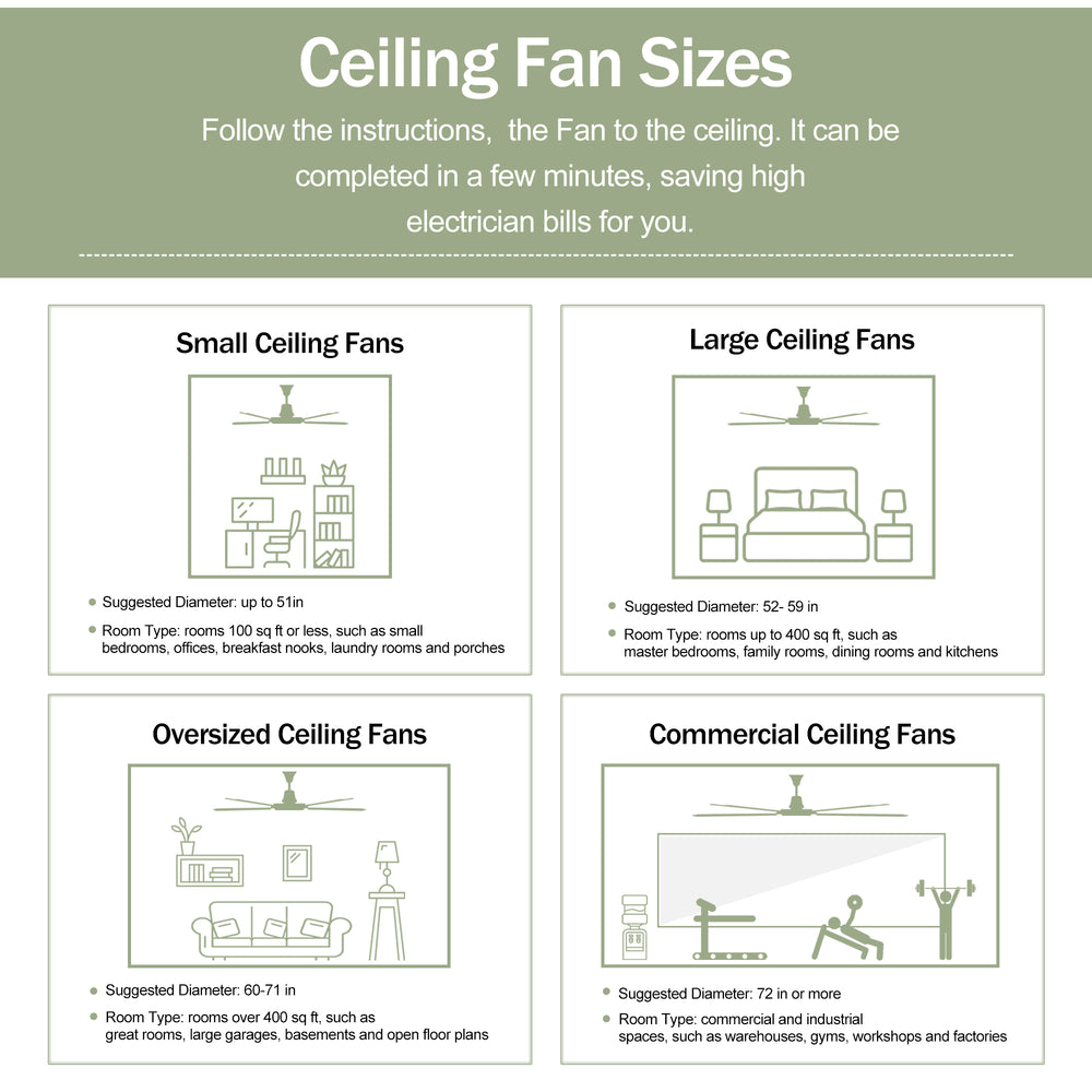 Sleek White Ceiling Fan with Remote - Perfect for Any Room!