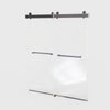 Sleek Matte Black Soft-Close Shower Door