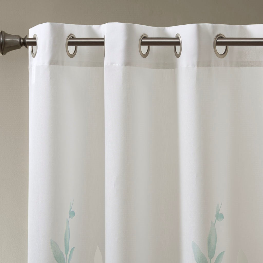 Sheer Charm Burnout Curtain Panel