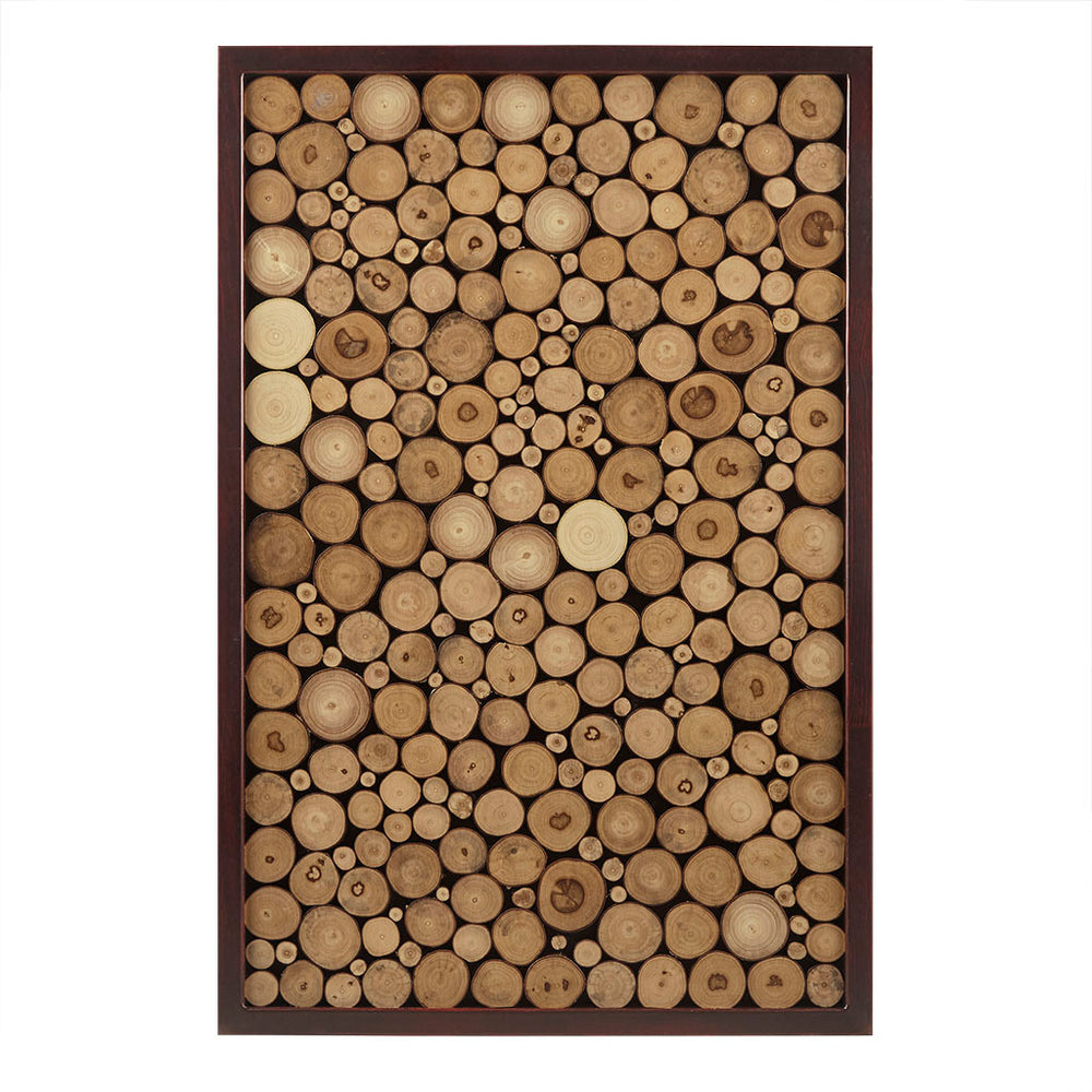 Wood Slice Mosaic Wall Art