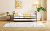 Curvy Black Daybed with Twin Trundle