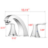 Elegant Duo Bathroom Faucet with Pop-Up Drain