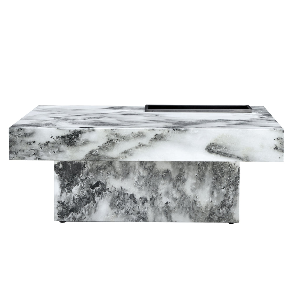 Chic Marble-Style Coffee Table