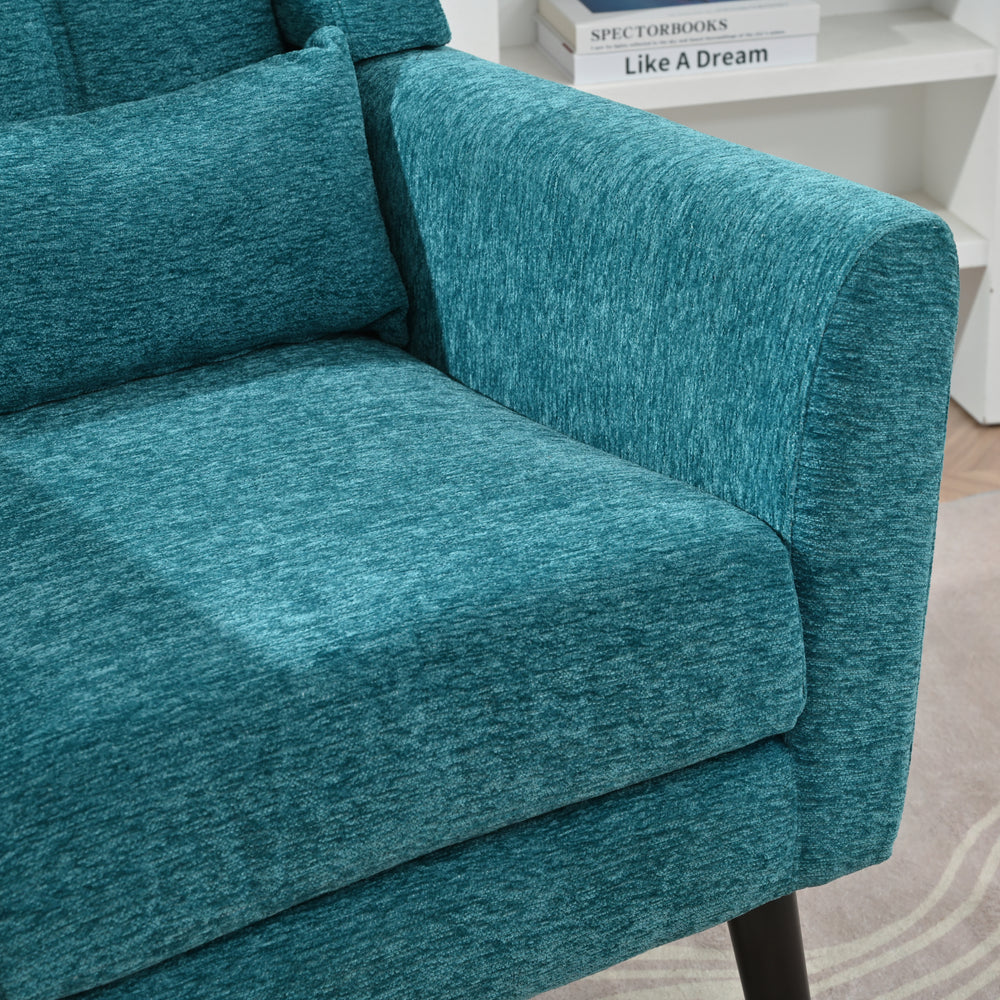 Teal Cozy Accent Chair