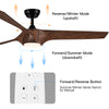 Chic Wood Grain LED Ceiling Fan