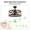 Chic Black Ceiling Fan with Remote - Quiet Comfort for Any Room