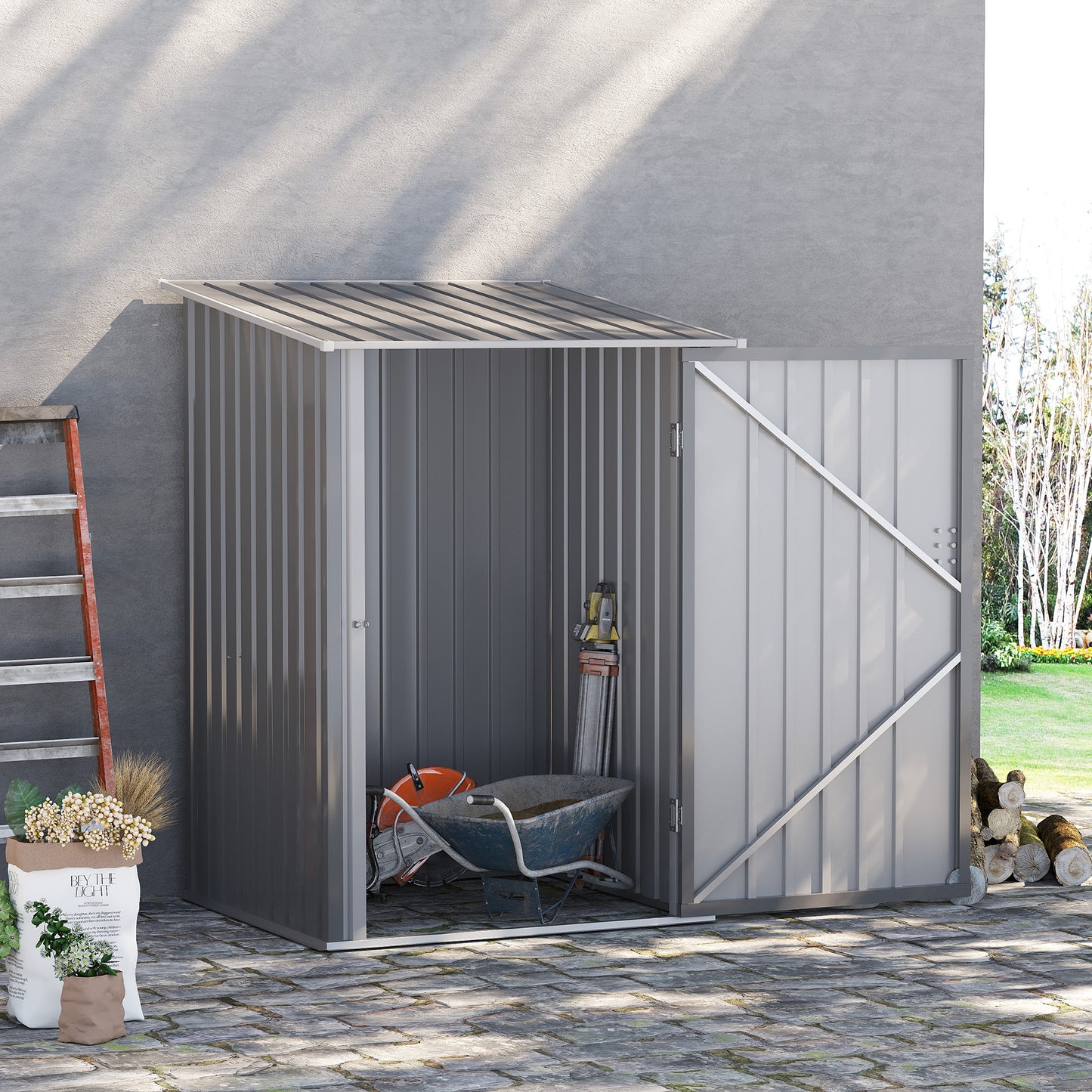 Outsunny Garden Storage Shed - Stylish & Secure Tool House