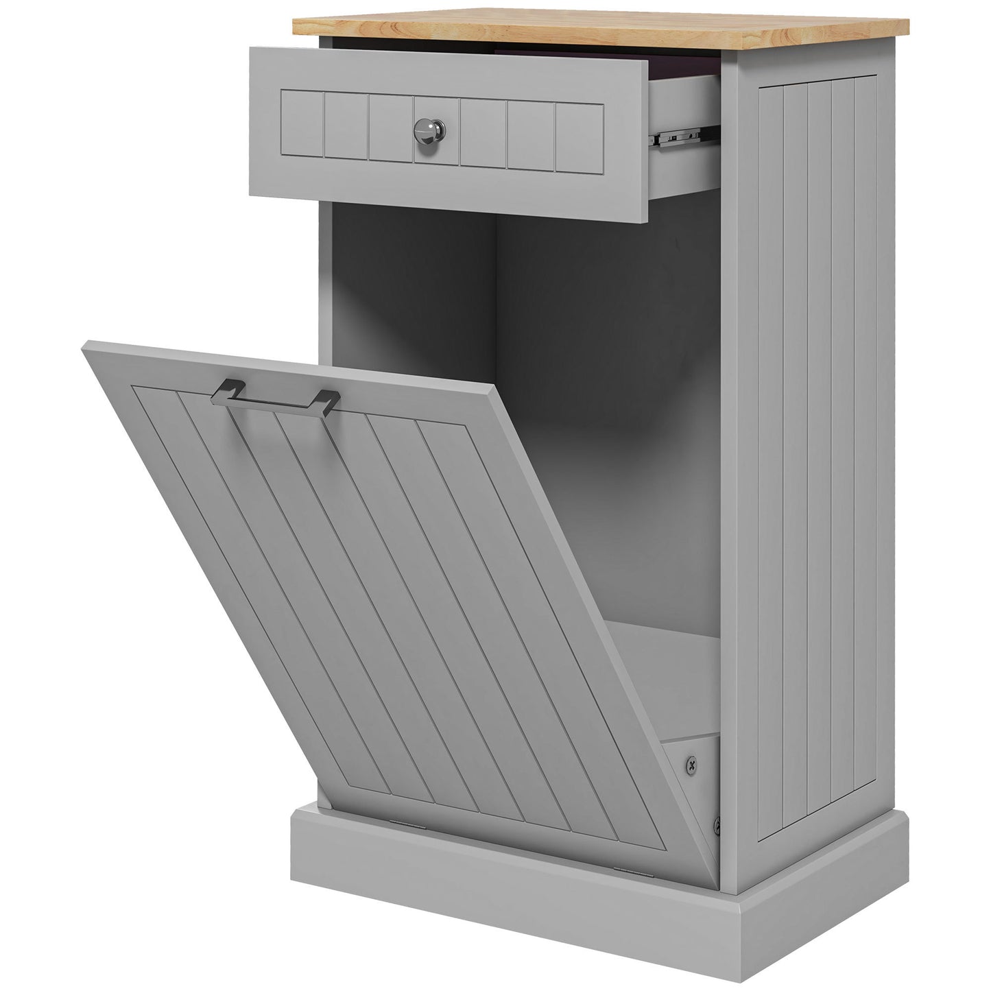 Stylish Tilt-Out Trash & Recycling Cabinet